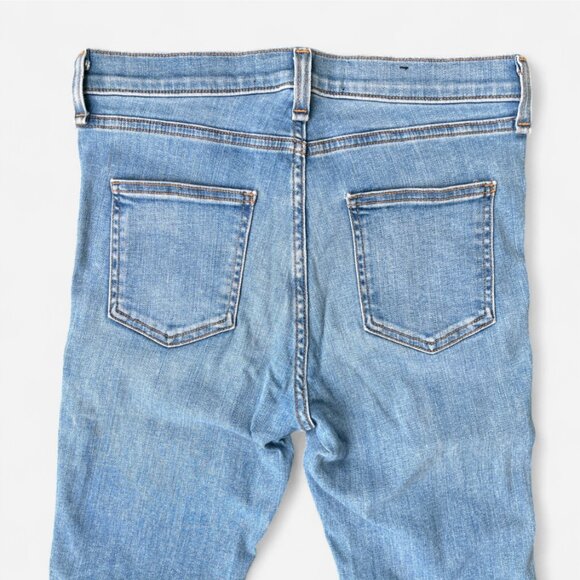 Veronica Beard Carolyn 10" Baby Boot Raw Hem Cropped Jeans Blue Size 26 - Picture 7 of 10